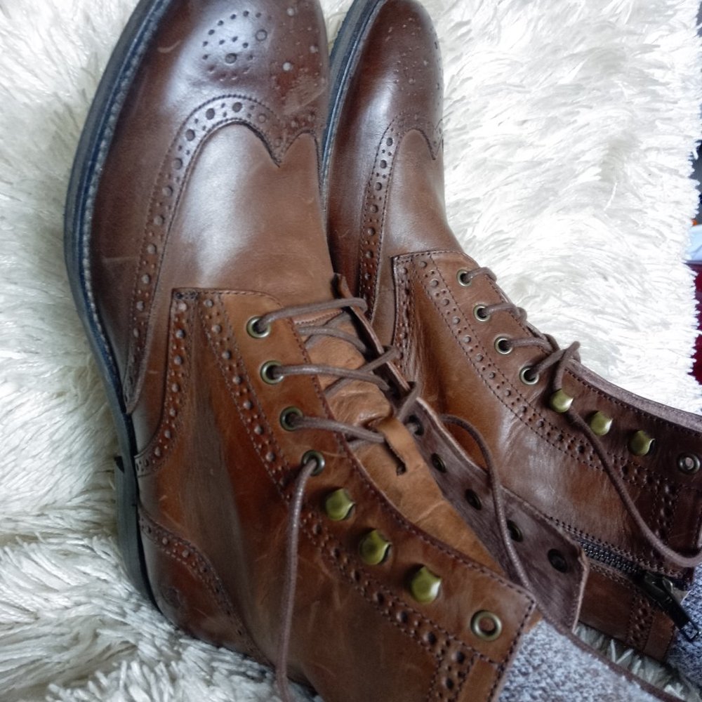 Andrew Marc Men's Brown boots, 9.5 US - Picture 2 of 10
